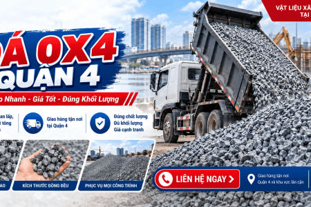 Đá 0x4 Quận 4 – Giao Tận Công Trình, Báo Giá Nhanh